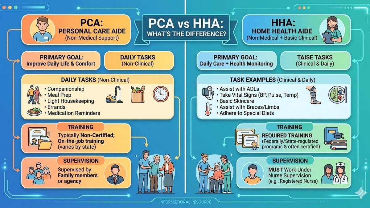 PCA vs HHA Difference instruction